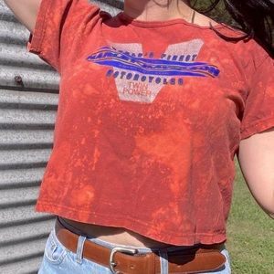 Vintage Harley Davidson Crop